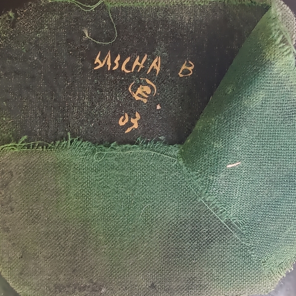 Vintage Sascha Brastoff Gold and Black Square Pottery Dish - Picture 3 of 11